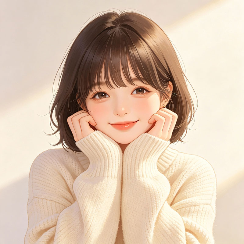 tofai治愈甜妹AI人设头像